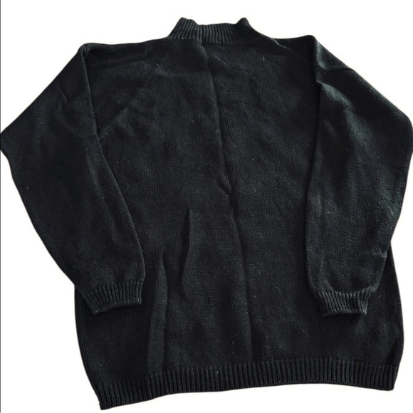 Vintage Victoria Jones Black Beaded Sweater, size Large - Picture 8 of 13